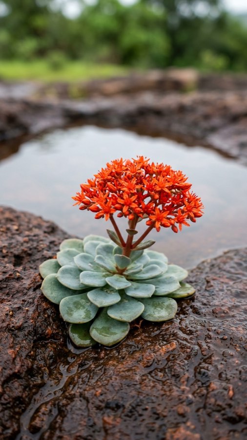 三度数えのflower Pluviocount lateritica
