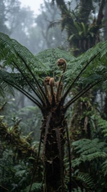 Fogloom Tree Fern（Nebulofilix resolvens）の標本