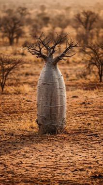 Hourglass Bottle Tree（Clepsydendron ventricosum）の標本