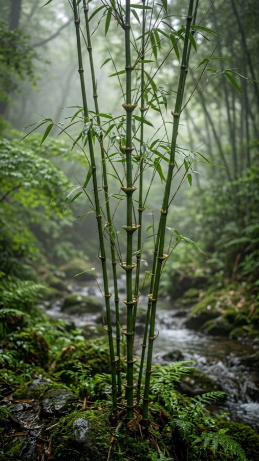 Chime-Node Bamboo Clausostachys tympanica