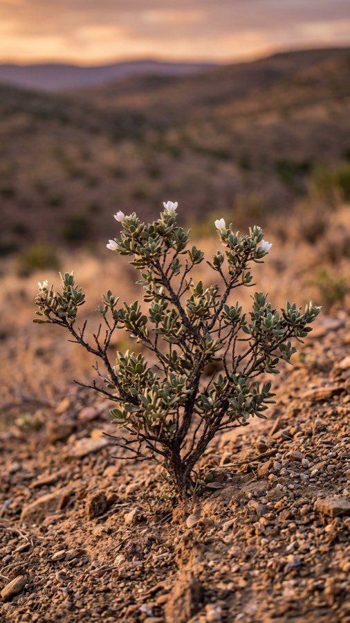 焼根低木 Carbonirhiza nyctivora