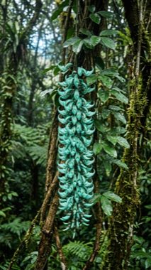 Jade-Curtain Vine（Smaragdocatena penduliflora）の標本