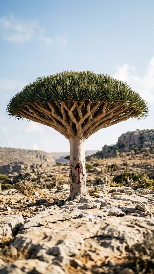 竜血繖 Haemadendron umbraculiferum
