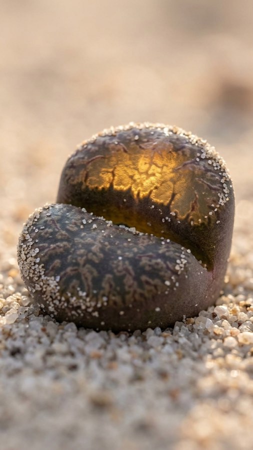 Sand-window Succulent plate 2