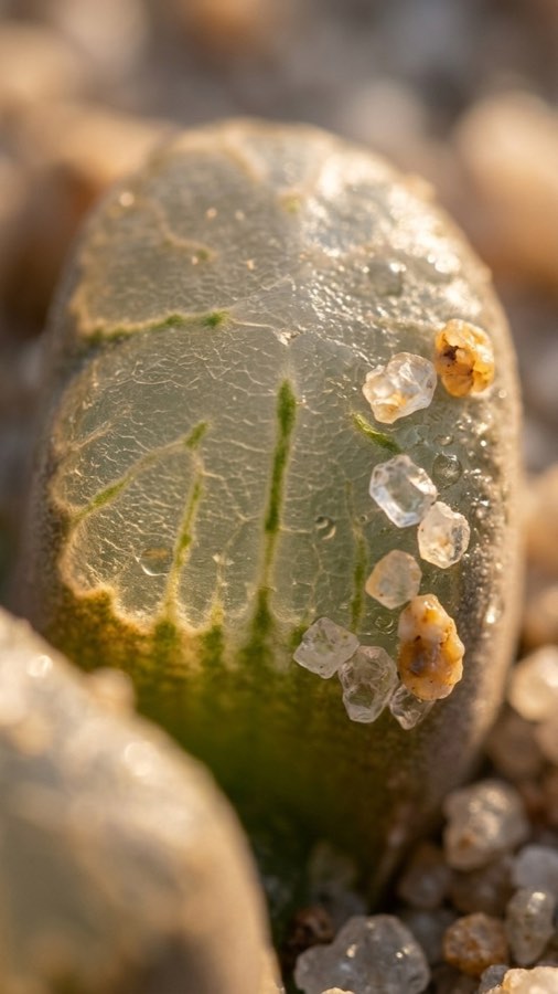 Sand-window Succulent plate 3