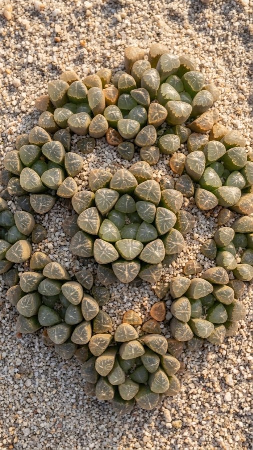 Sand-window Succulent plate 4