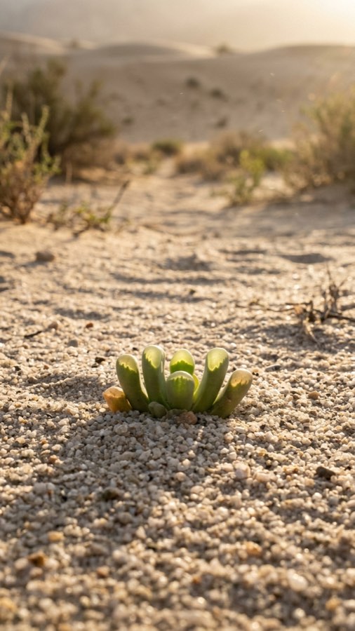 Sand-window Succulent plate 5